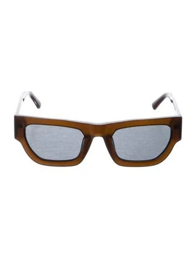 Pre-owned Vehla Square Tinted Sunglasses In Brown