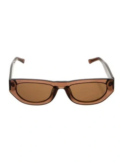 Pre-owned Vehla Square Tinted Sunglasses In Brown