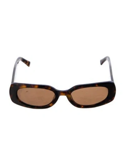 Pre-owned Vehla Square Tinted Sunglasses In Brown
