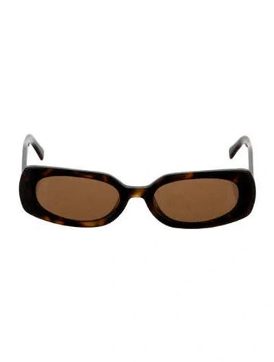 Pre-owned Vehla Square Tinted Sunglasses In Brown