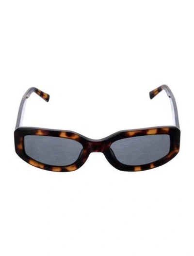 Pre-owned Vehla Square Tinted Sunglasses In Brown