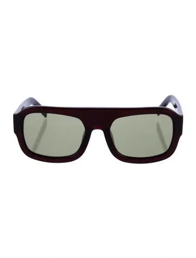 Pre-owned Vehla Square Tinted Sunglasses In Brown