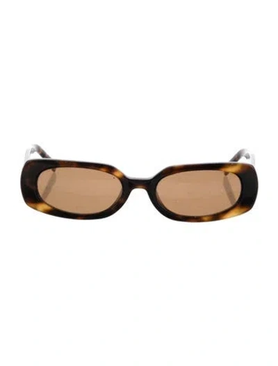Pre-owned Vehla Square Tinted Sunglasses In Brown