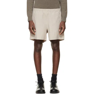 Veilance Beige Argand Shorts In Neutral