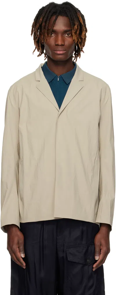 Veilance Beige Sphere Lt Blazer In Rune
