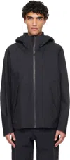 Veilance Black Diode Jacket In Blue