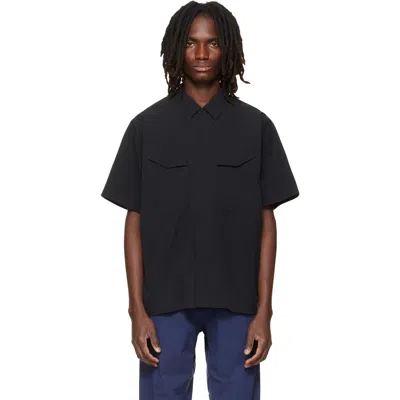 Veilance Black Field S/s Shirt