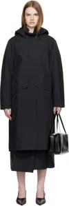 Veilance Black Ifora Coat In Black