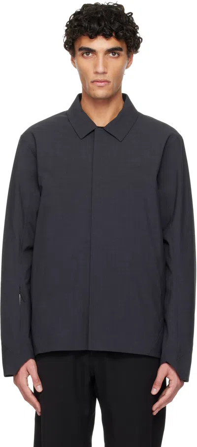 Veilance Black Lerus Insulated Tech Wool Jacket