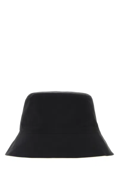 Veilance Black Nylon Bucket Hat
