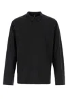 Veilance Long Sleeve Shirt Hidden Button Placket In Black