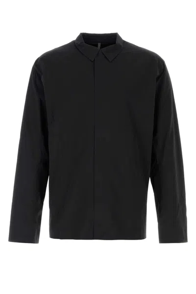 Veilance Black Stretch Nylon Metry Shirt