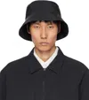 Veilance Black Waterproof Bucket Hat In Black
