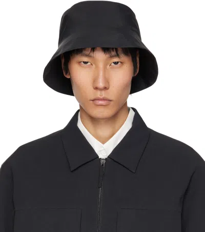 Veilance Black Waterproof Bucket Hat