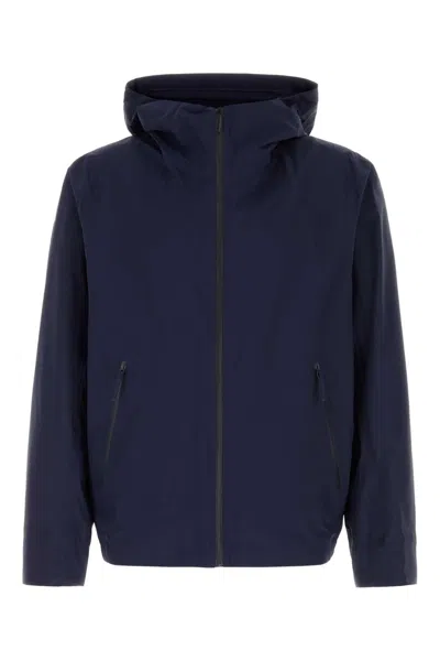 Veilance Navy Blue Nylon Secant Jacket In Black