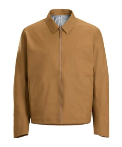 Veilance Centroid Waterproof Performance Jacket In Brown