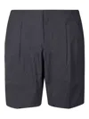 Veilance Concealed Front Fastening Grey Bermuda Shorts In Gray