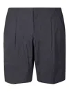 Veilance Concealed Front Fastening Grey Bermuda Shorts In Gray