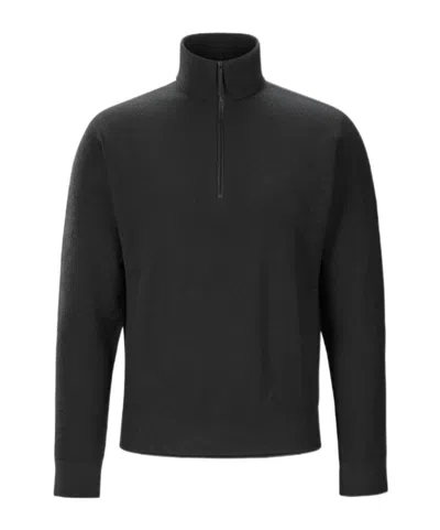 Veilance Conic Wool Half Zip Neck Men's In Black