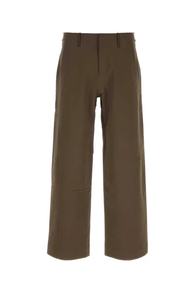 Veilance Corbel Wide-leg Pant In Nylon Blend In Brown