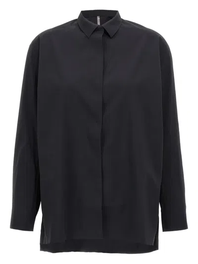 Veilance Diene Long-sleeve Button-up Shirt In Black