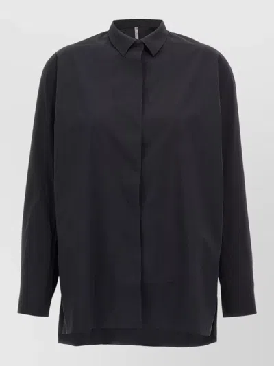 Veilance Diene Shirt Collared Neck Long Sleeves In Black