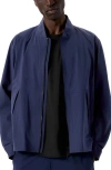 Veilance Diode Stretch Nylon Bomber Jacket In Blue