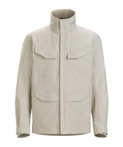 Veilance Field Hooded Performance Jacket In Neutral