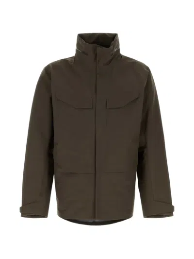 Veilance Field Windbreaker Jacket In Brown