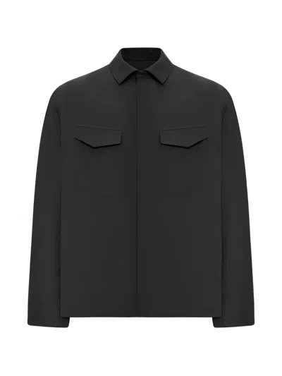 Veilance Flap-pocket Shirt In Blue