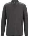 Veilance Frame Ls Polo M Clothing In 017545 Penumbra