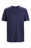 Veilance Frame Merino Wool Blend T-shirt In Blue