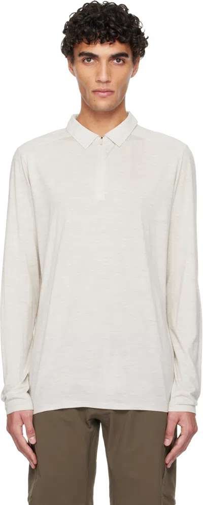 Veilance Gray Frame Ls Polo