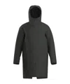 Veilance Hooded Utility Coat In Gray