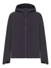 Veilance Hooded Zip-fastening Jacket In Black