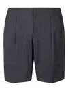 Veilance Concealed Front Fastening Grey Bermuda Shorts In Gray