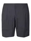 Veilance Concealed Front Fastening Grey Bermuda Shorts In Gray