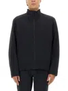 Veilance Lightweight High Collar Long Sleeve Jacket In Black