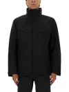 Veilance Foldable Hooded Jacket With Concealed Design In Black