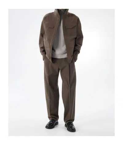 Veilance Long-sleeve Casual Jacket In Brown