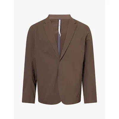 Veilance Mens Indisce Shell Blazer Sable Xl In Brown