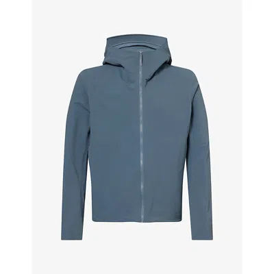 Veilance Mens  Isogon Hooded Shell Jacket In Blue