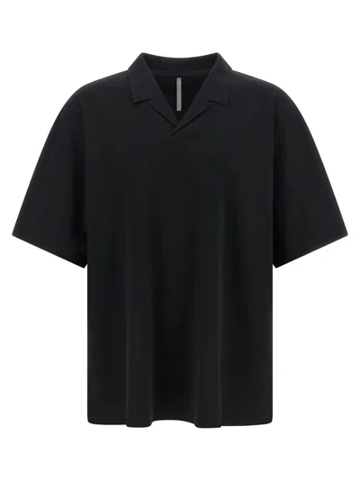 Veilance Metron Polo Shirt Short Sleeve Design In Black