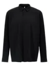 Veilance Long Sleeve Shirt Hidden Button Placket In Black