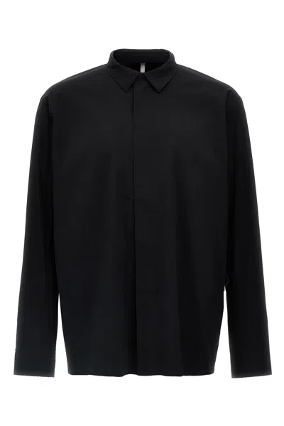 Veilance Black Stretch Nylon Metry Shirt