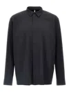 Veilance Long Sleeve Shirt Hidden Button Placket In Black