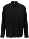 Veilance Long Sleeve Shirt Hidden Button Placket In Black
