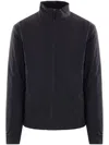 Veilance Lightweight High Collar Long Sleeve Jacket In Black