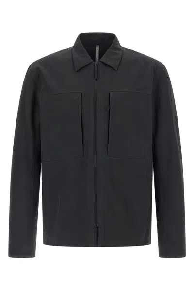 Veilance 'mionn' Overshirt In Black