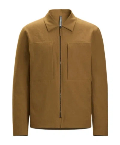 Veilance Mionn Softshell Overshirt Men's In Brown